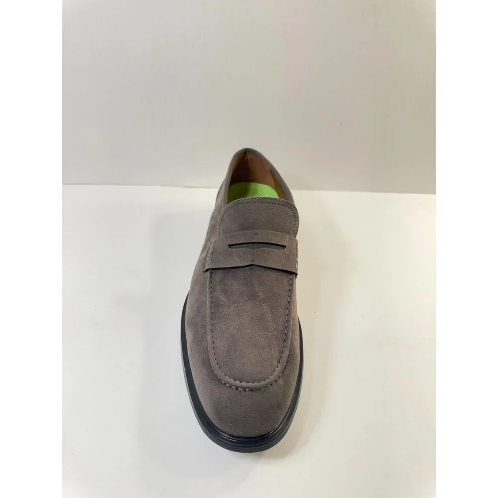 Men's Taupe Suede Penny Loafer Oxfords & Derbys